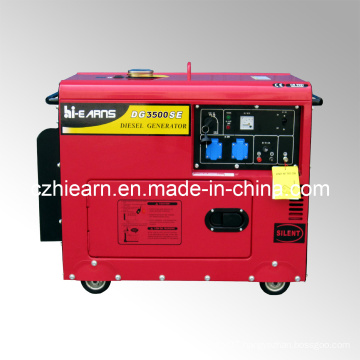 3kw Canopy Diesel Generator Set with Red Color (DG3500SE)